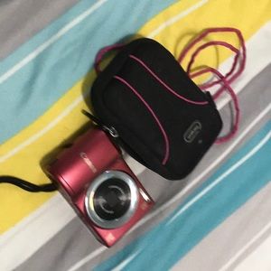 Brand new pink mini cannon camera